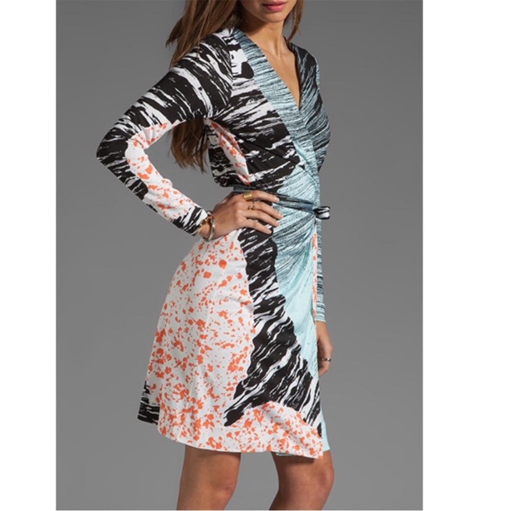 Diane Von Furstenberg Black - VALENCIA DRESS IN ROCKSCAPE